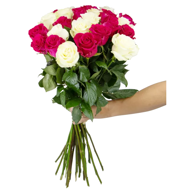 Kytice ekvádorských růží 80 cm